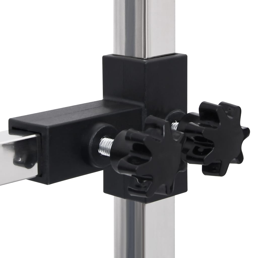 Regulējams Suņu Kopšanas Galds Ar 2 Cilpām Un Grozu