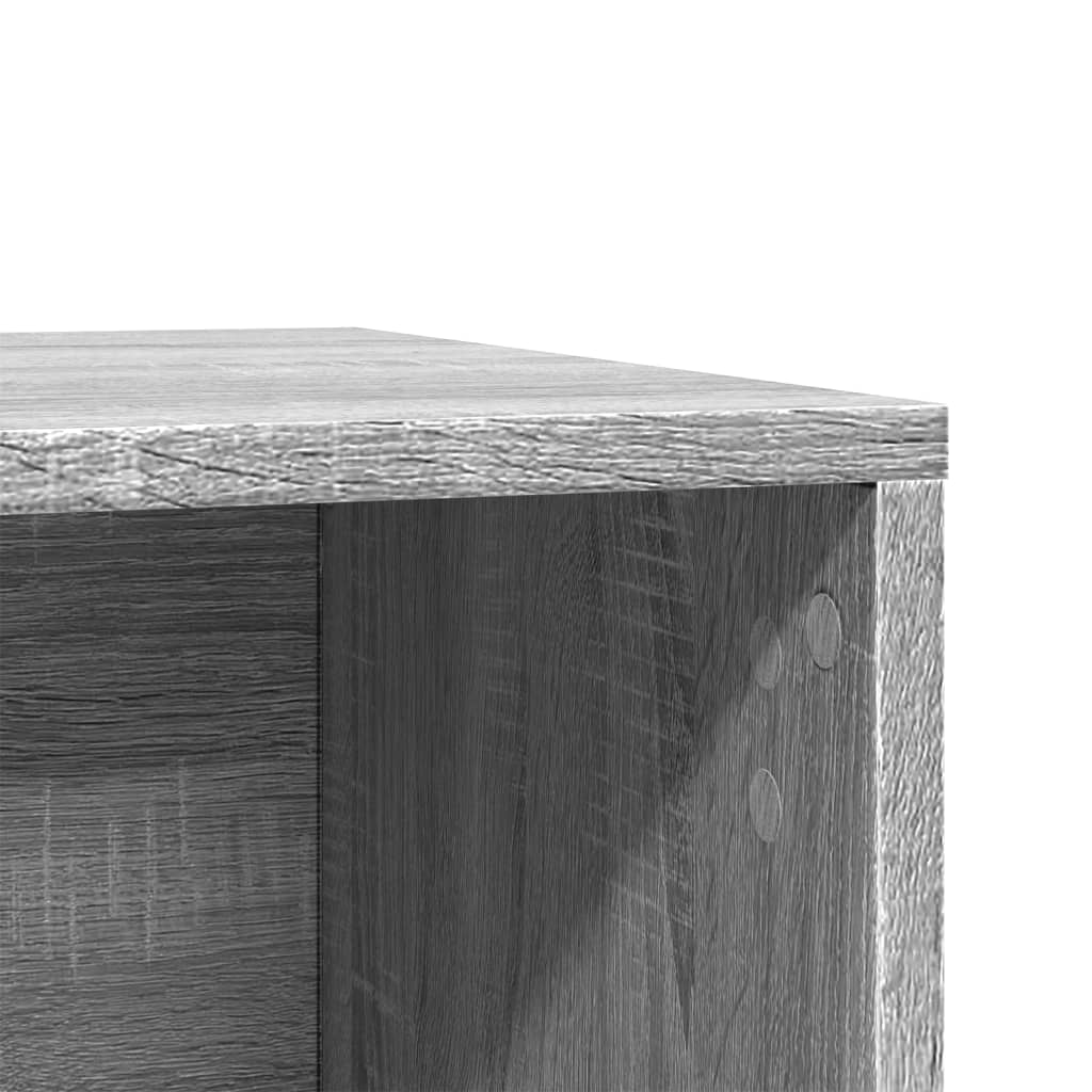 Kaķu Pakaišu Kastes Korpuss Pelēks 80X50X45Cm Inženierijas Koks