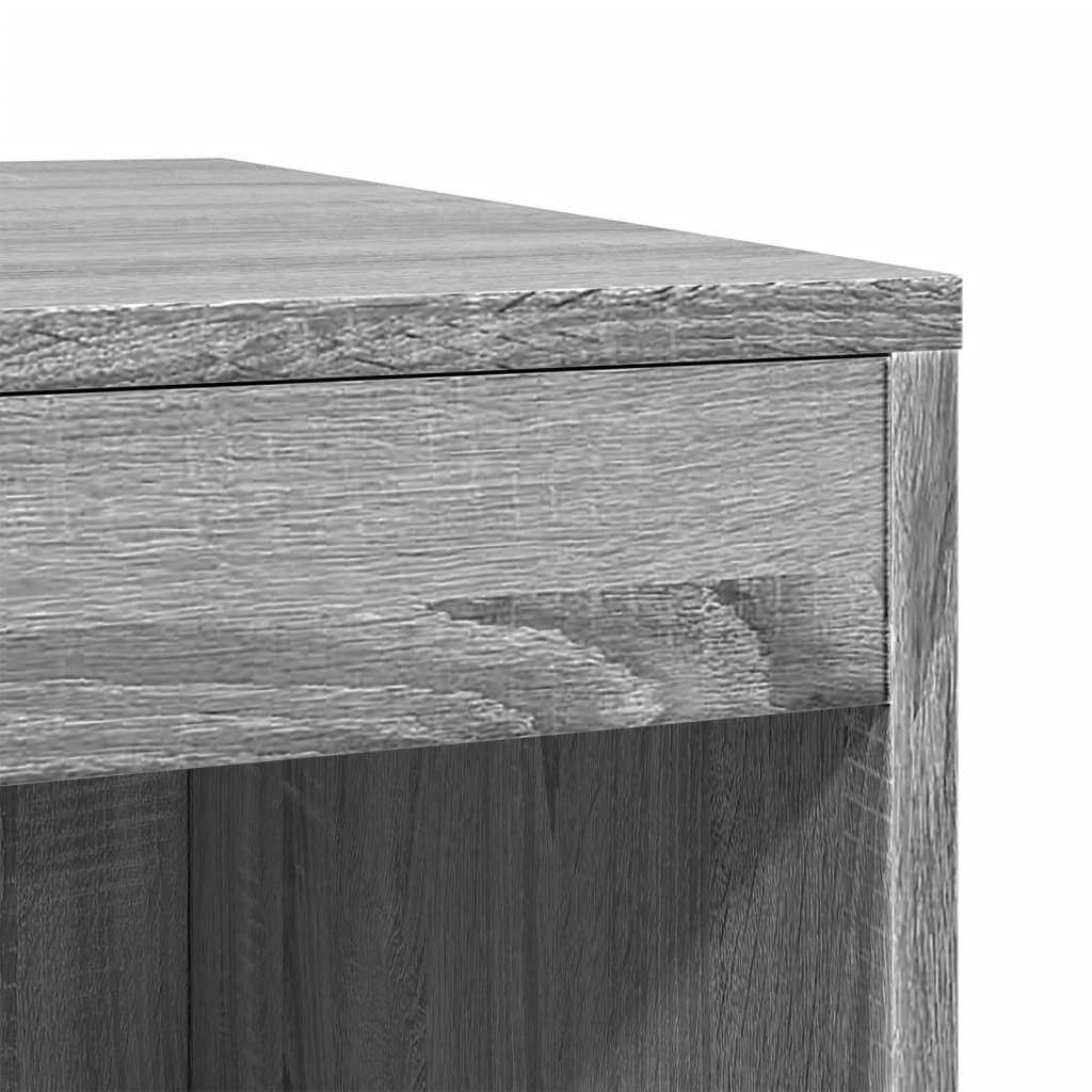 Kaķu Pakaišu Kastes Korpuss Pelēks 47X59X42Cm Inženierijas Koks