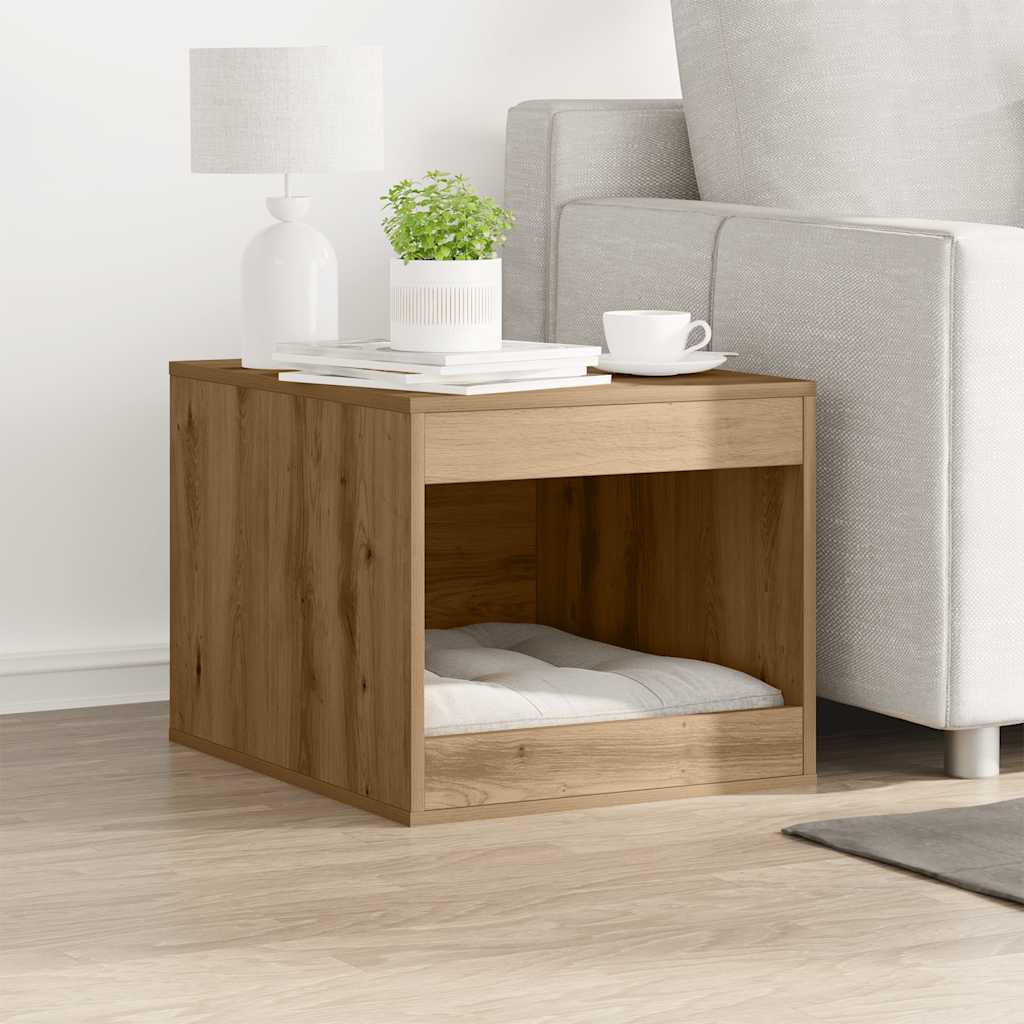 Kaķu Pakaišu Kastes Korpuss Pelēks 47X59X42Cm Inženierijas Koks